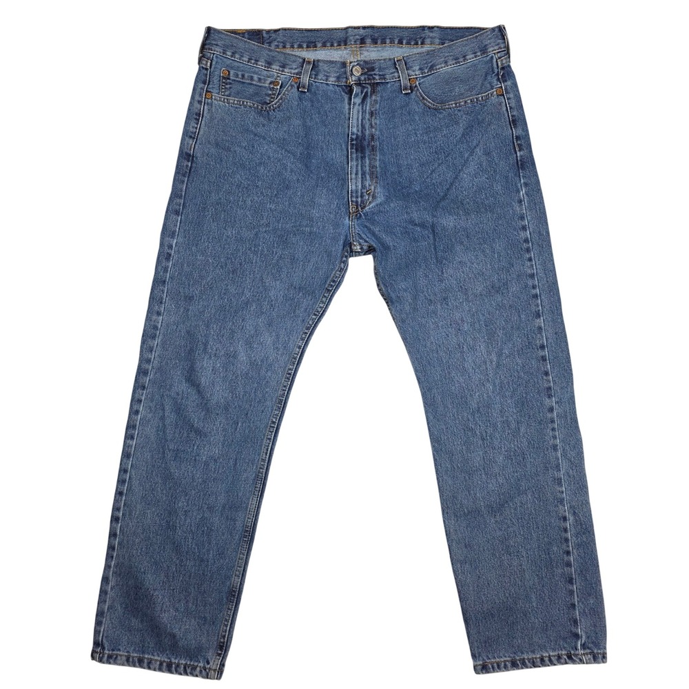 Levi Strauss 505 Mens Jeans W38‎ L29 Blue Straight Leg Classic Fit Denim